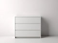Kommode mit Schubladen 80x40x75 cm - Weiß - modernes minimalistisches Design